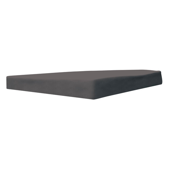 Φύλλο μικροϊνών με λάστιχο, 90-100 x 200 cm, σκούρο γκρι