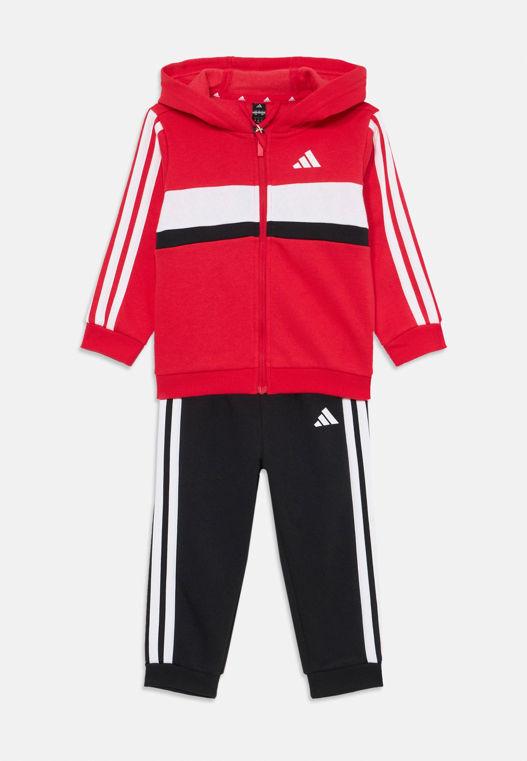adidas Performance TIBERIO KIDS SET UNISEX - Trainingspak - puur robijnrood/wit/zwart