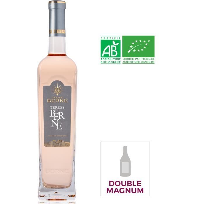 Château de Berne Côtes de Provence - Vinho Rosé da Provença - Orgânico - 3L 2023