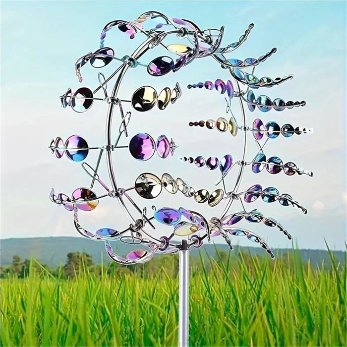 Mulino a vento da giardino per esterni, turbina eolica decorativa, per terrazze/prati/pati, accessorio da giardino.