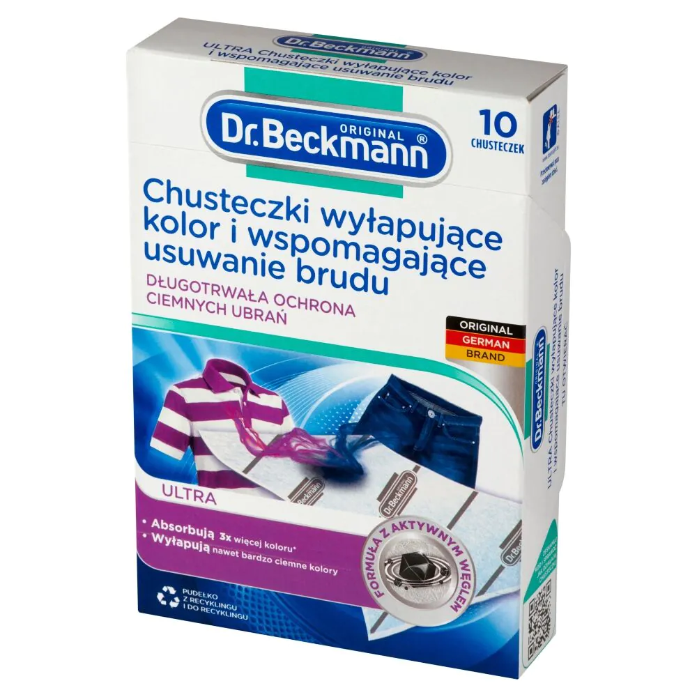 Dr. Beckmann Chusteczki Wyłapujące Kolor do Ciemnego