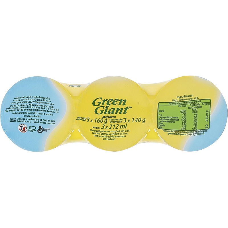Green Giant Mais 3-pakning 594 g Green Giant