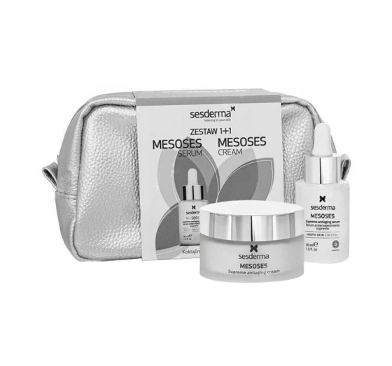 Sesderma Mesoses zestaw prezentowy w kosmetyczce serum 30 ml   krem do twarzy 50 ml
