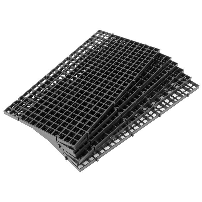 Panneau d'isolation pour aquarium X AUTOHAUX Diviseur séparation plastique noir Aquarium Grille Isolation 11,8