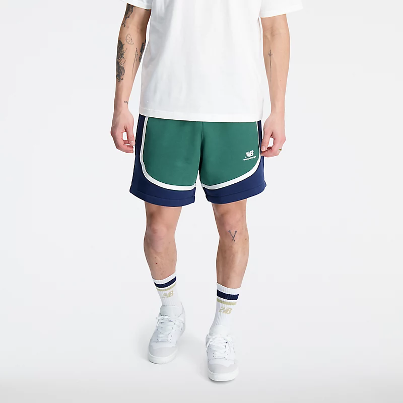 Pánské fleecové kraťasy Hoops - TEAM FOREST GREEN