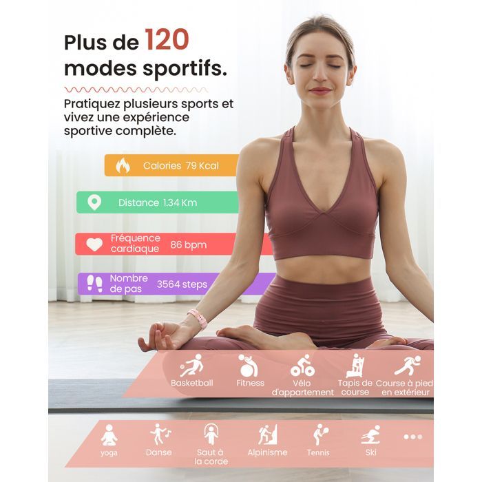 Reloj inteligente AIMIUVEI 2025 para mujer, Bluetooth 5.3, 2 correas, funciones para mujer/sueño/SpO2/120+ Sport/IP68/Gold
