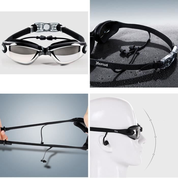 Gafas de natación INSFITY - Unisex - Antivaho - Rosa - con accesorios