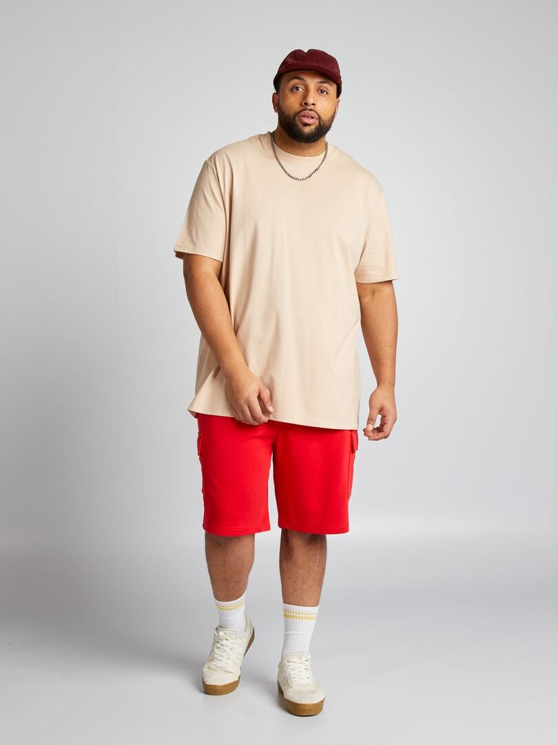 Bermudashorts met klepzakken - rood