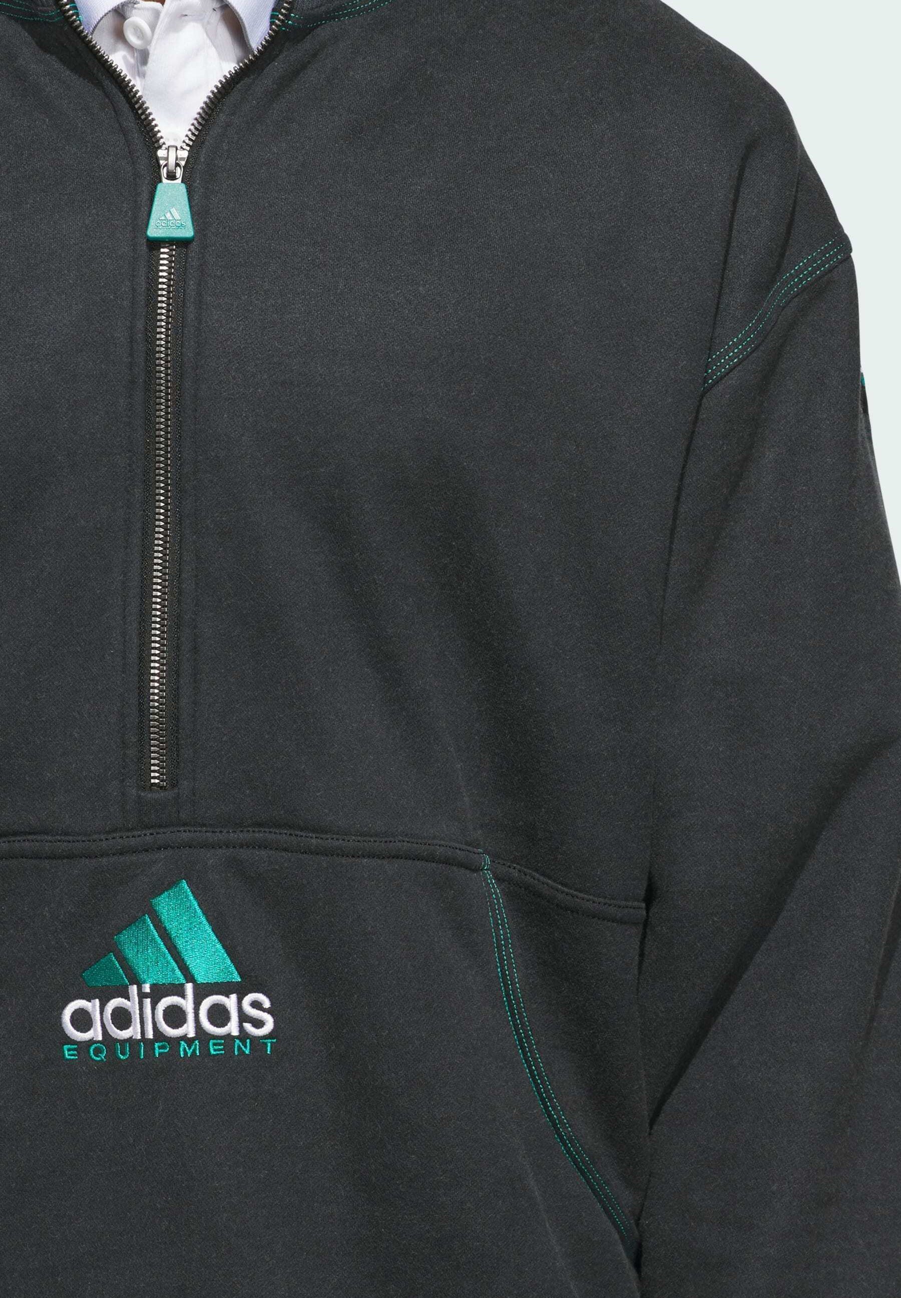 adidas Performance EQUIPMENT QUART DE ZIP - Sweat-shirt - noir