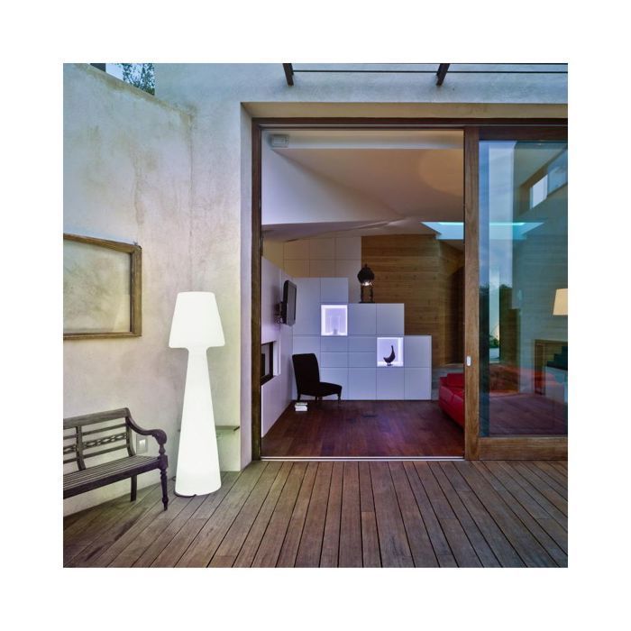 Lampadaire extérieur LED Lola 165 cm - NEWGARDEN - Blanc - Polyéthylène - IP65