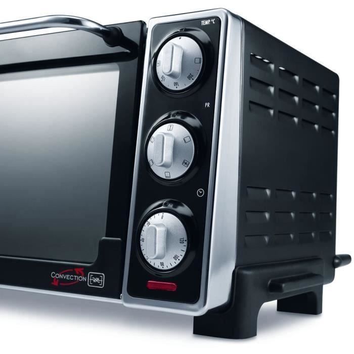 Mini horno - Con ventilador - DELONGHI - EO20792 - Negro - 20 L - 49 x 35 x 25,5 cm - 1300 W