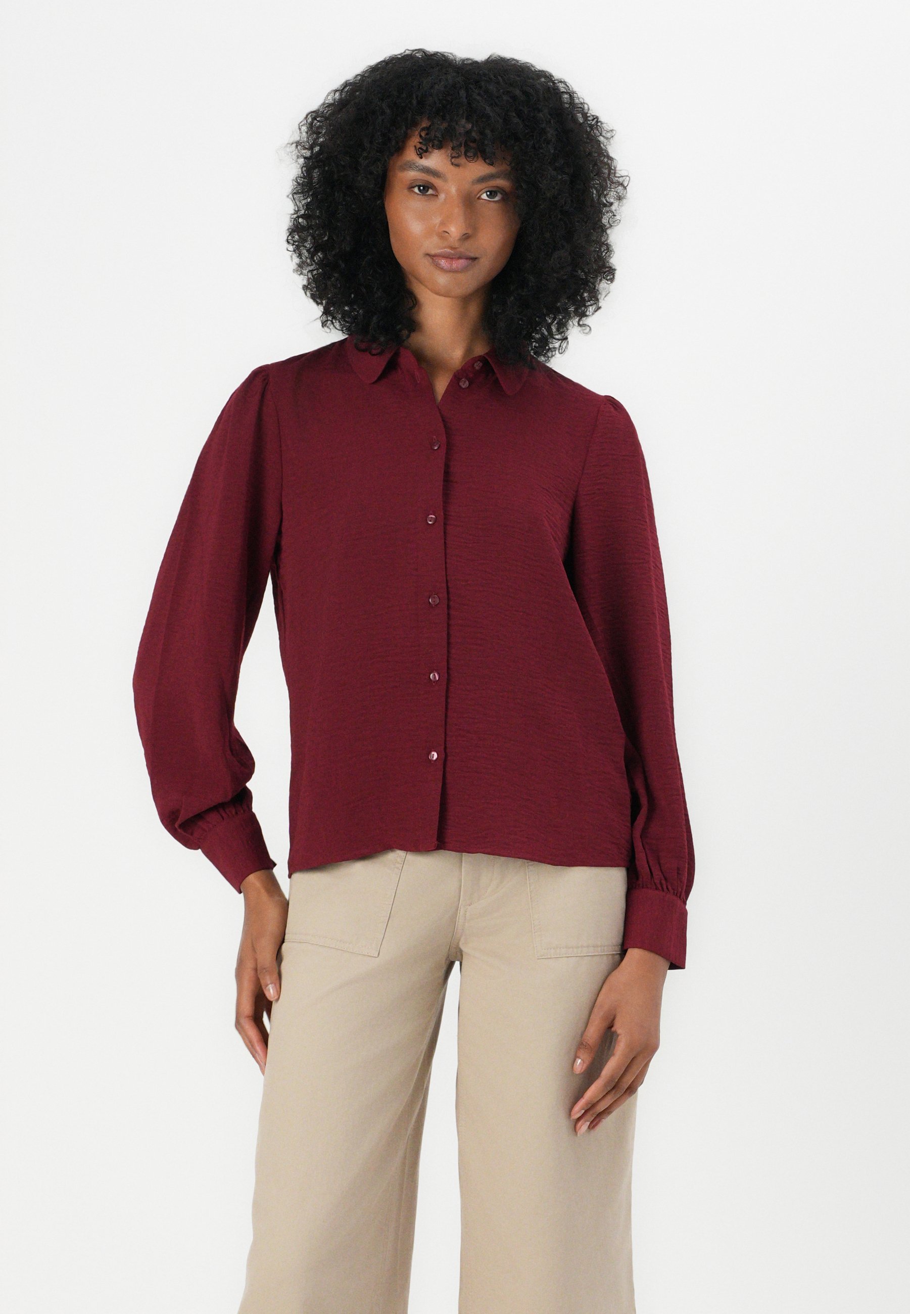 JDY JDYDIVYA SHIRT - Blouse met knoopsluiting - cabernet