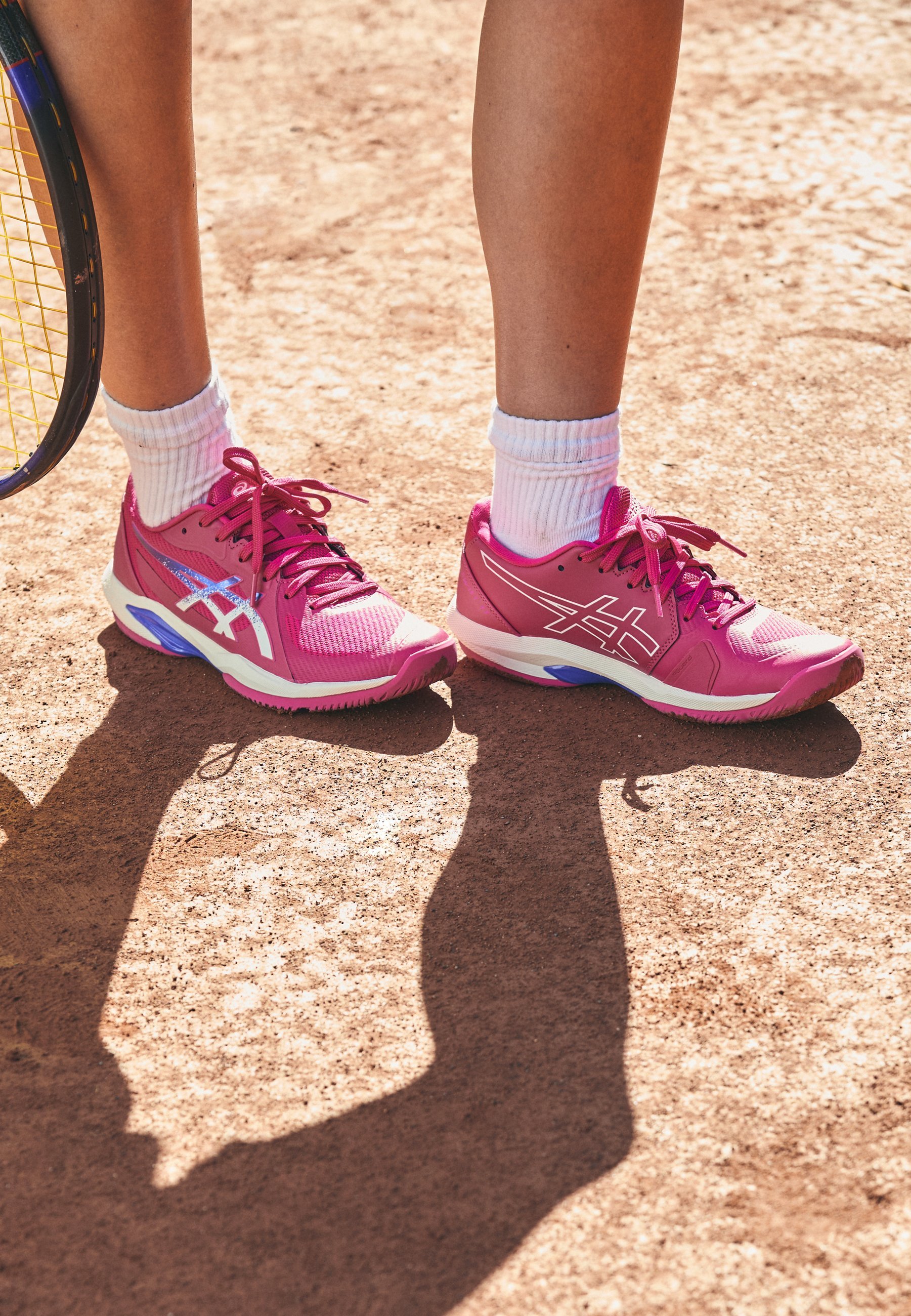 ASICS SOLUTION SWIFT FF 2 – Multicourt-Tennisschuhe – Hellrosa/Dunkelblau