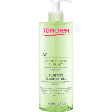 Topicrem AC Purifying Cleansing Gel Puhdistava puhdistusgeeli 400 ml 400 ml