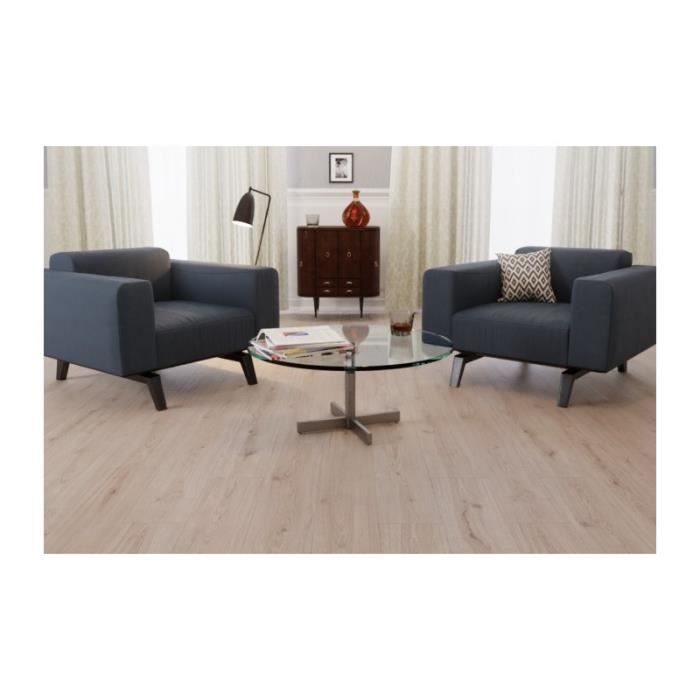 Parquet Stratifié - KRONOTEX - Chêne Gris Advanced D3126 - 8mm - Clipsable - Mat - 4 chanfreins