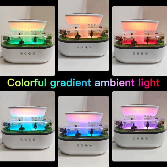 Diffusore di aromi a LED a 7 colori, umidificatore con serbatoio dell'acqua da 250 ml per camera da letto e cameretta dei bambini.
