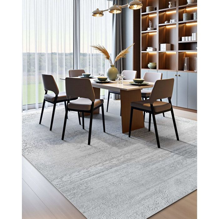 Tapis Salon, 3 x 4,3 m-VEVOR-Grand Tapis Chambre Lavable et Antidérapant-Poils Courts et Denses-Résistant aux Griffures Animaux