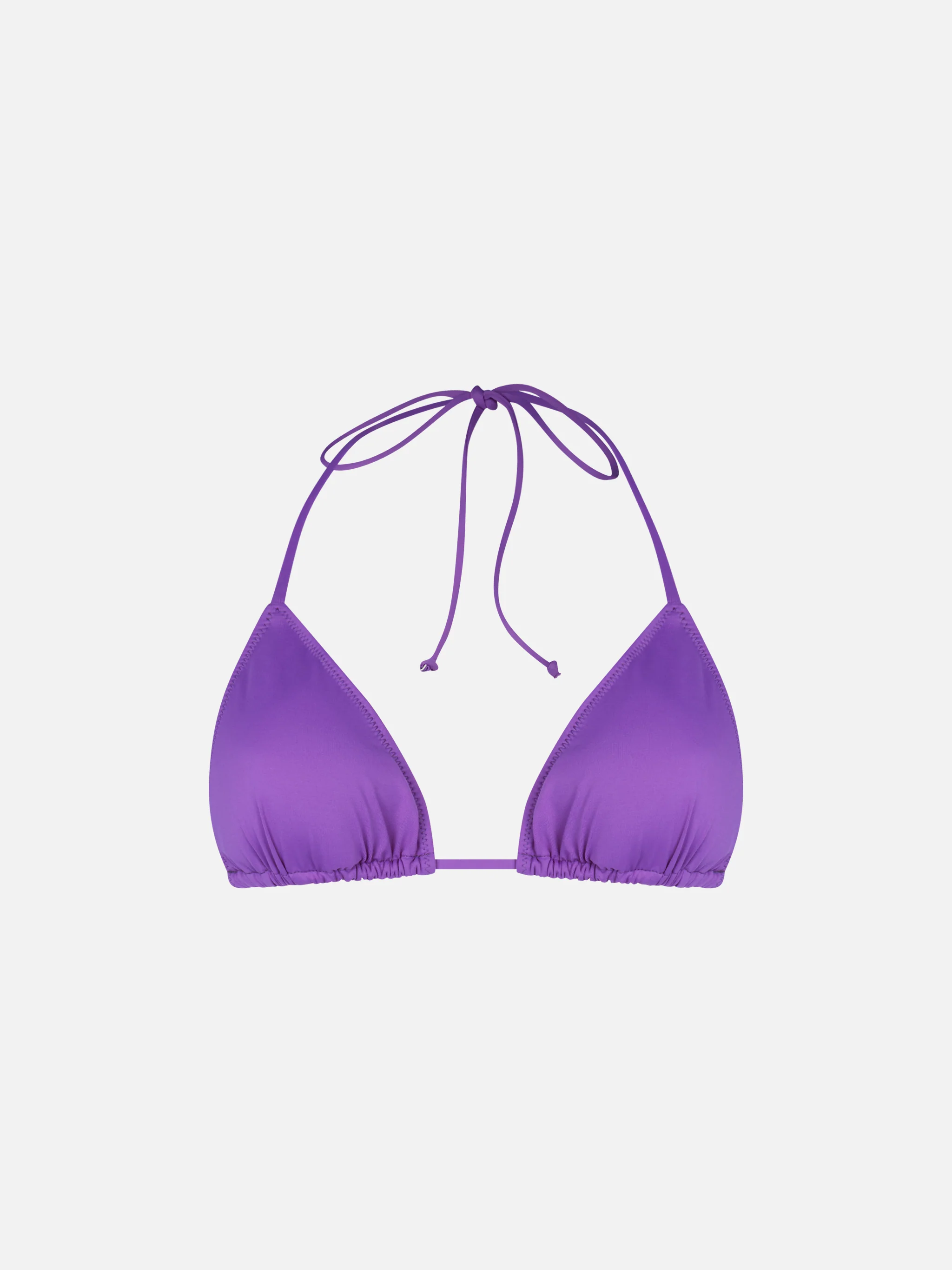 Paarse triangelbikinitop voor dames