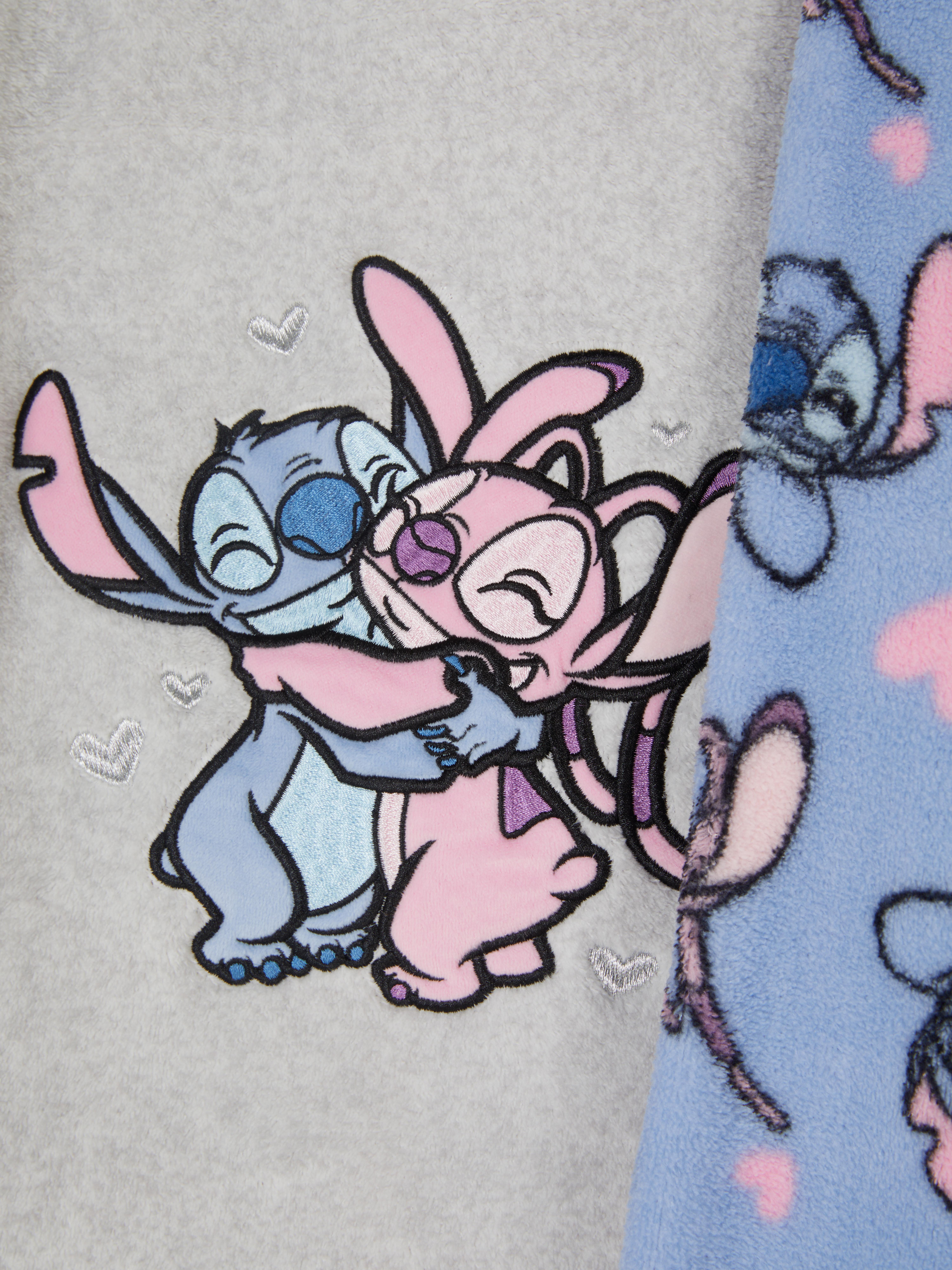 Pijamale pentru fete Disney Stitch & Angel Pijamale Stitch and Angel cu top cu mânecă lungă și pantaloni cu manșete
