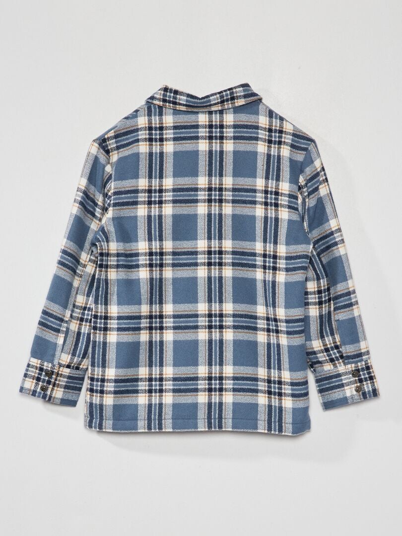 Geruit flanellen overhemd - BLAUW
