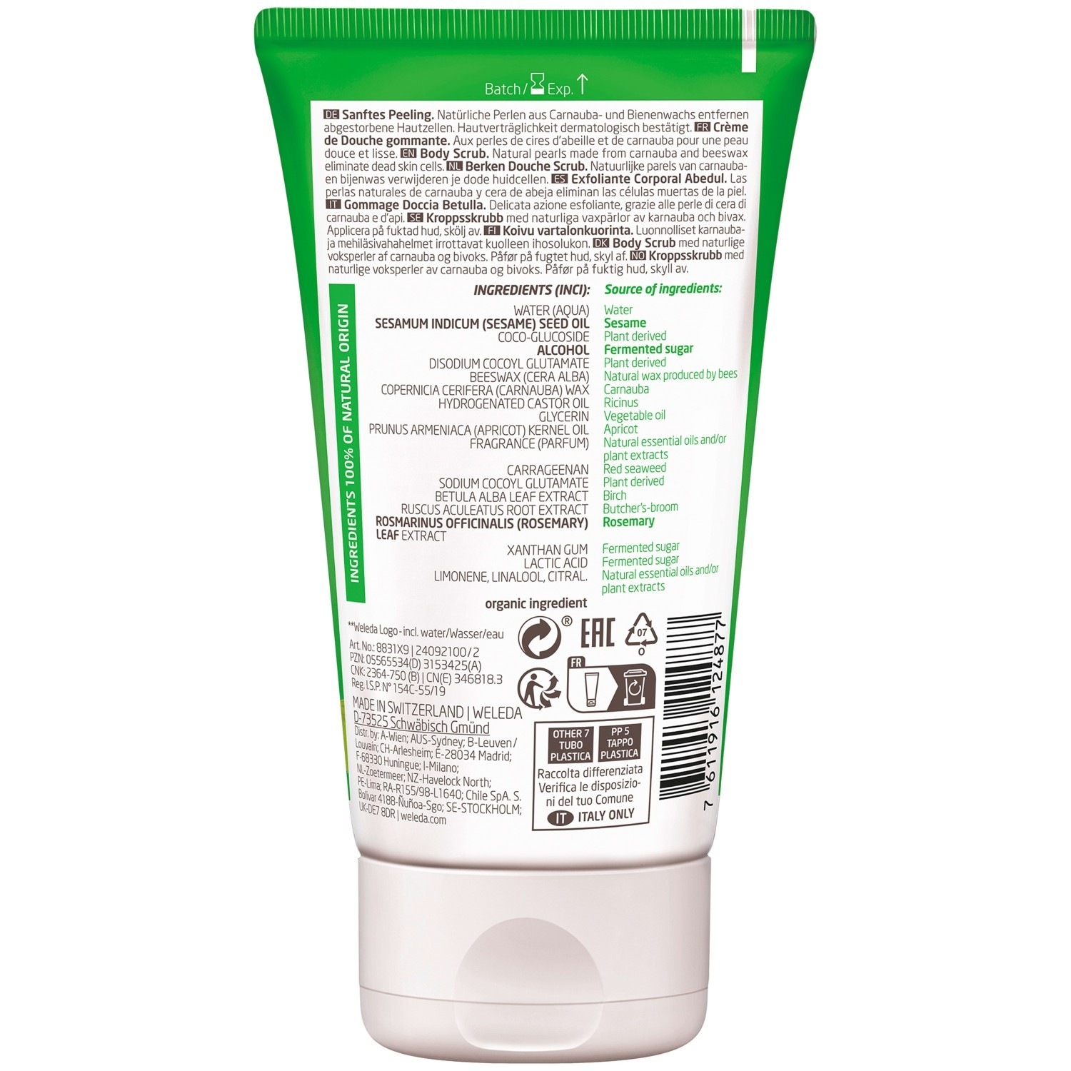 Weleda Birkenperlen-Körperpeeling - 150 ml