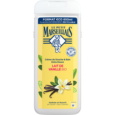 Le Petit Marseillais Økologisk Vaniljemelk Shower Gel 650 ml 650 ml