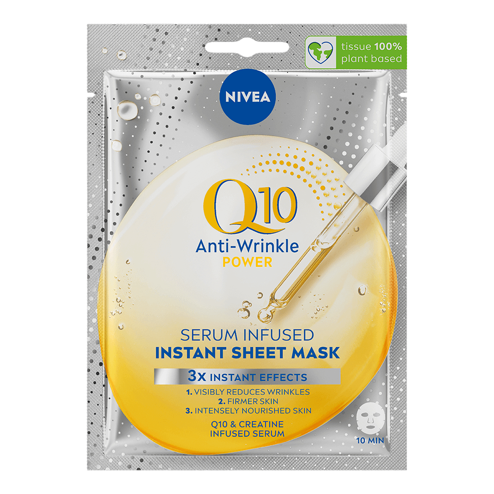 Mască ten fermă cu infuzie de ser Q10 antirid - NIVEA