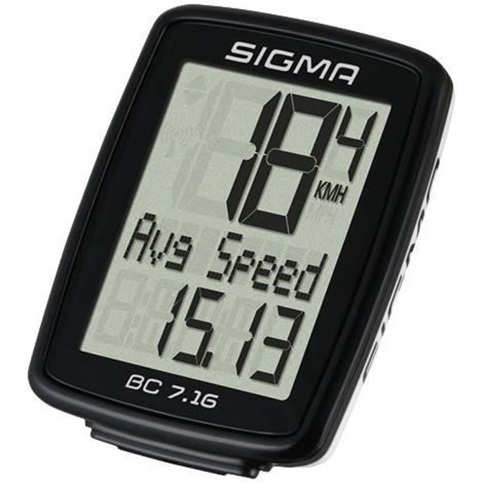 Ciclocomputador Sigma BC 7.16 STS Preto