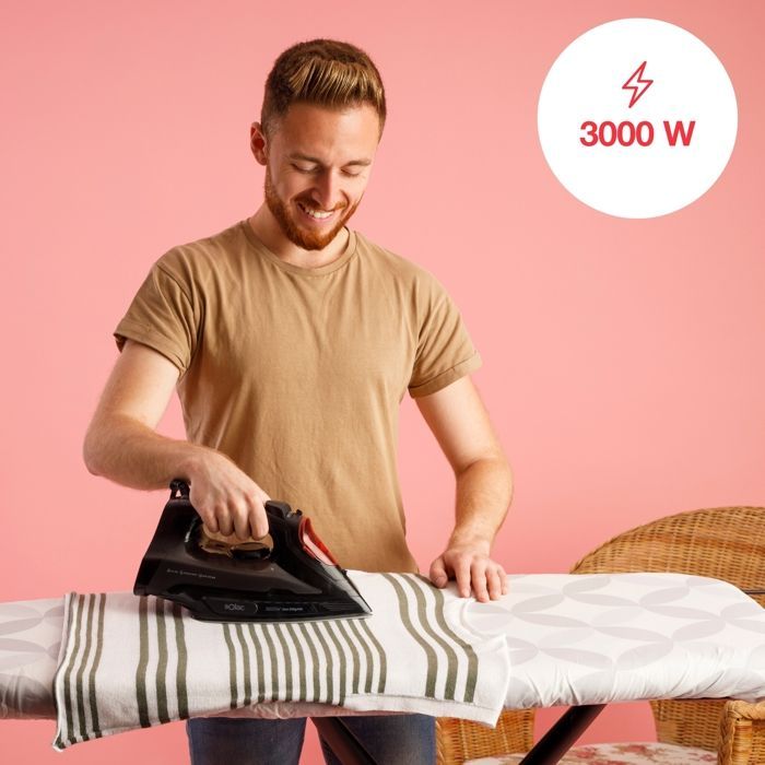 Steam iron - SOLAC - 3000 W - Steam boost 200 g/min - Steam output 45 g/min - Ceramic soleplate