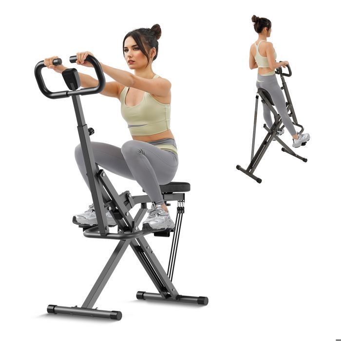 Banco de pesas DRIPEX, máquina de sentadillas, entrenador de asistencia para sentadillas para glúteos y piernas, equipo de fitness, gris