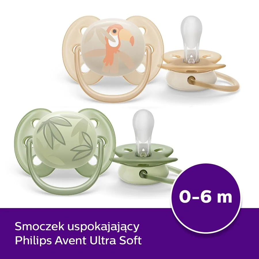 Avent Smoczek Ultra Soft 0-6, neutral