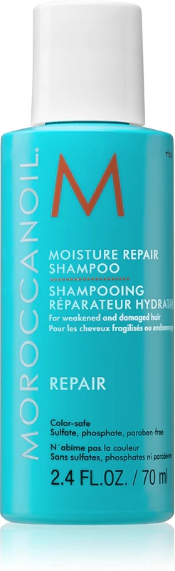 Moroccanoil atkuriamasis šampūnas chemiškai pažeistiems plaukams