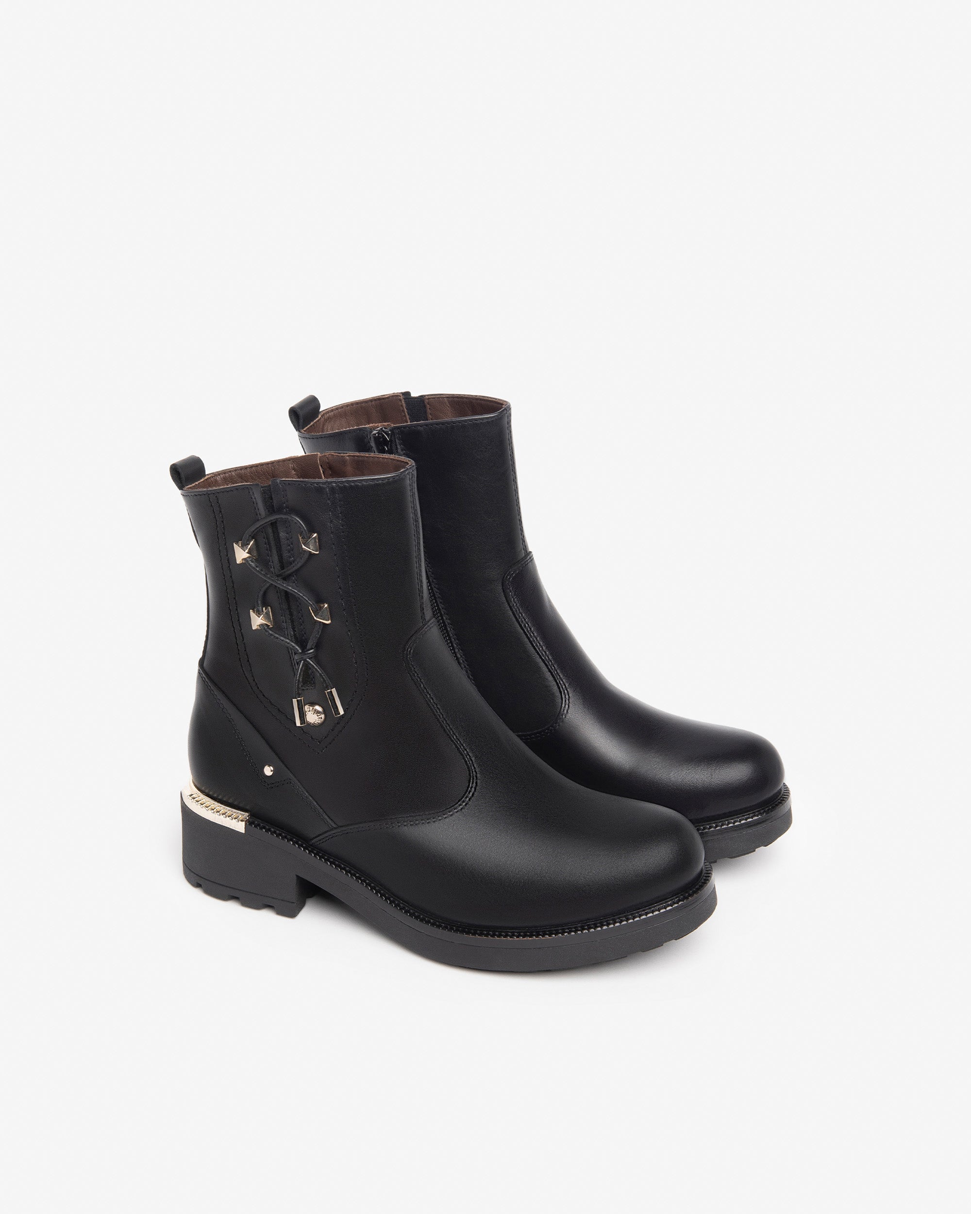  Damen-Ankle-Boots aus Leder