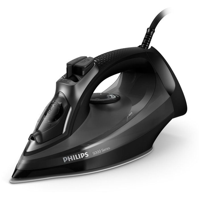 Fer à repasser vapeur - PHILIPS - DST5040/80 - A vapeur avec système Calc Clean - 45g/min vapeur continue - 2600W - Noir