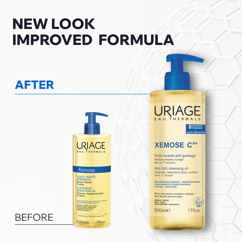 Uriage Xemose C8+ Anti-Itch Cleansing Oil upokojujúci čistiaci olej pre suchú a atopickú pokožku