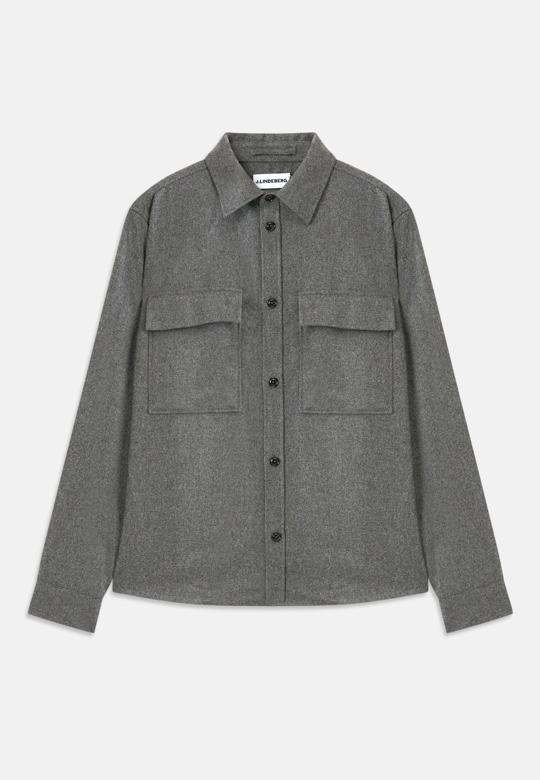 J.LINDEBERG SURCHEMISE PLATE - Chemise - gris foncé chiné