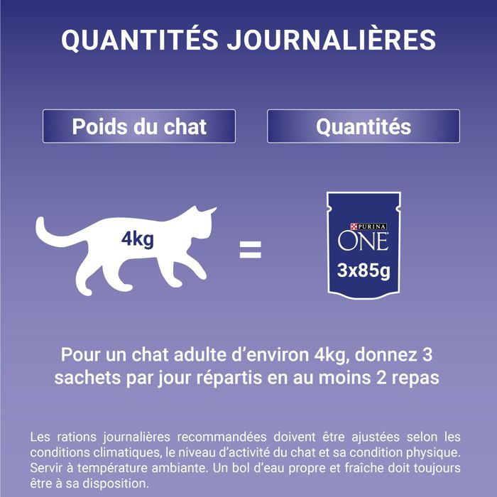 PURINA ONE Gesteriliseerd Kattenvoer - Diverse Smaken - 80 x 85 g - Verse Zakjes voor Volwassen Katten
