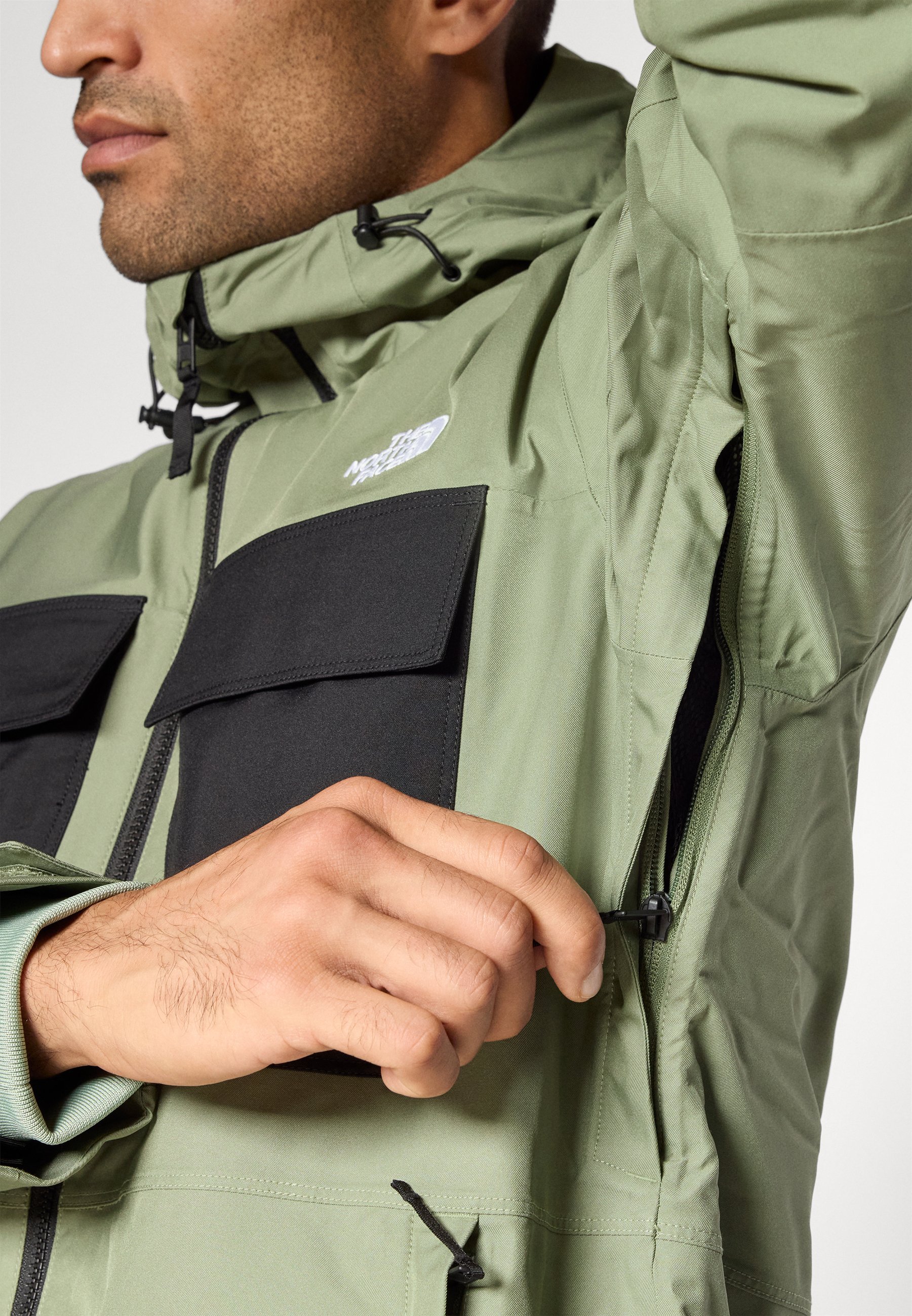 The North Face FOURBARREL TRICLIMATE JACKET - Snowboardjas - bark mist/zwart