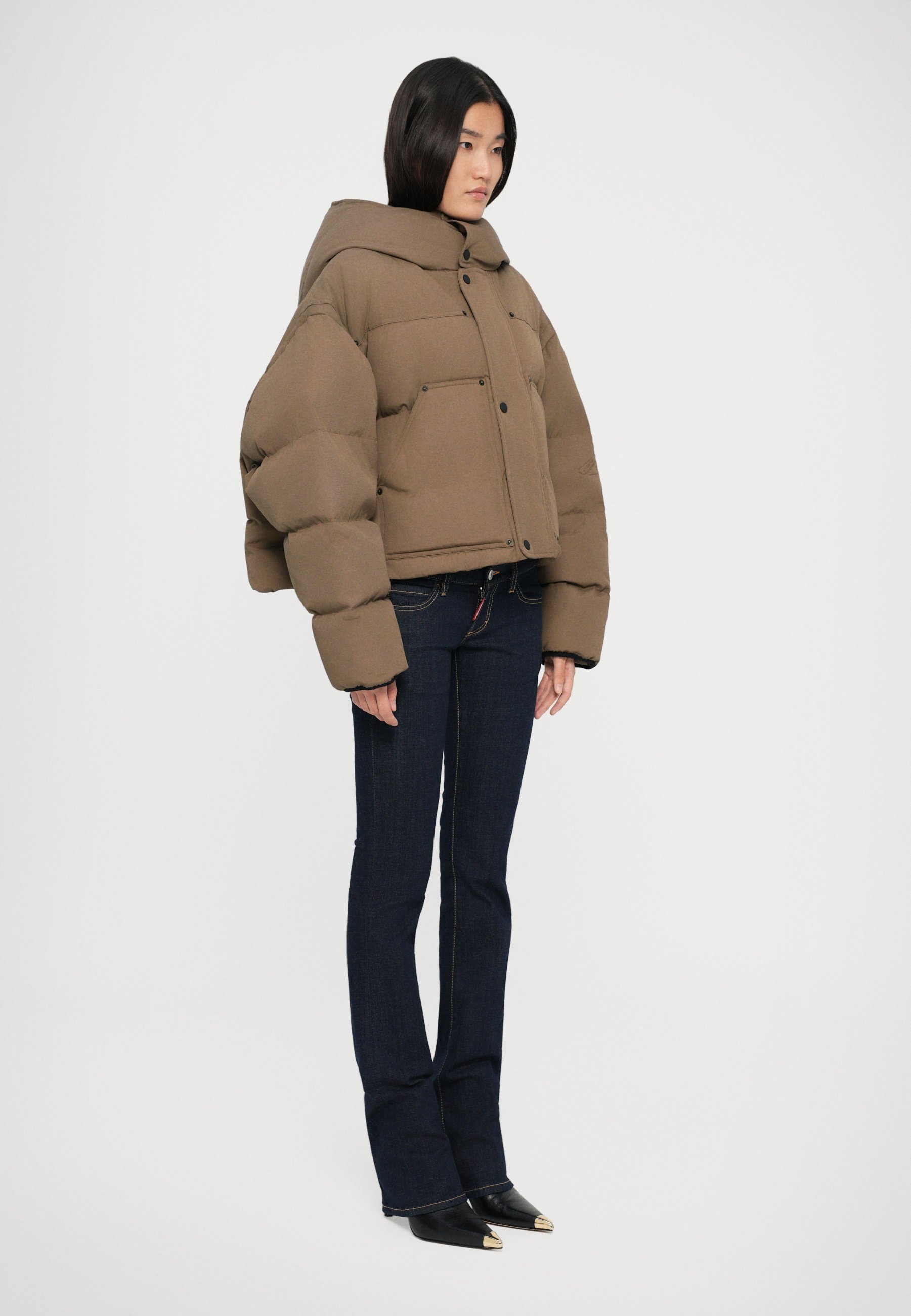 DSQUARED2 ICON ICON UTILITY PUFFER - Donsjack - toupe