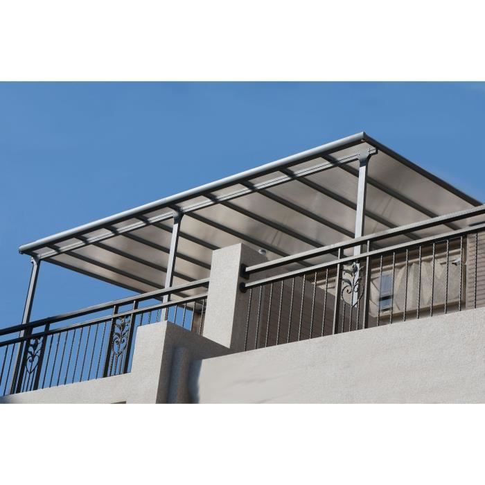 Aluminium-Dachterrasse 12,83 m² – 418 x 307 cm – Anthrazitgrau