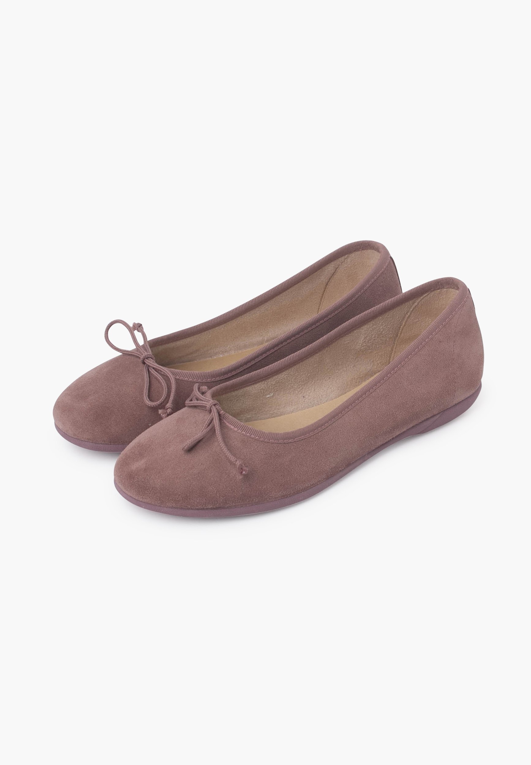 Pisamonas MANOLETINA SUEDE FINE BOW - Ballerina pumps - lichtroze