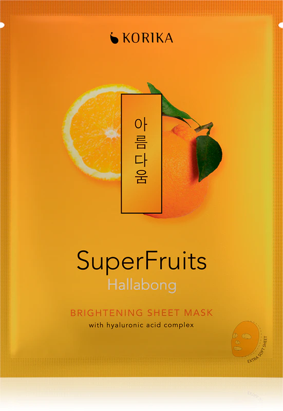 KORIKA SuperFruits Hallabong - Máscara em folha iluminadora