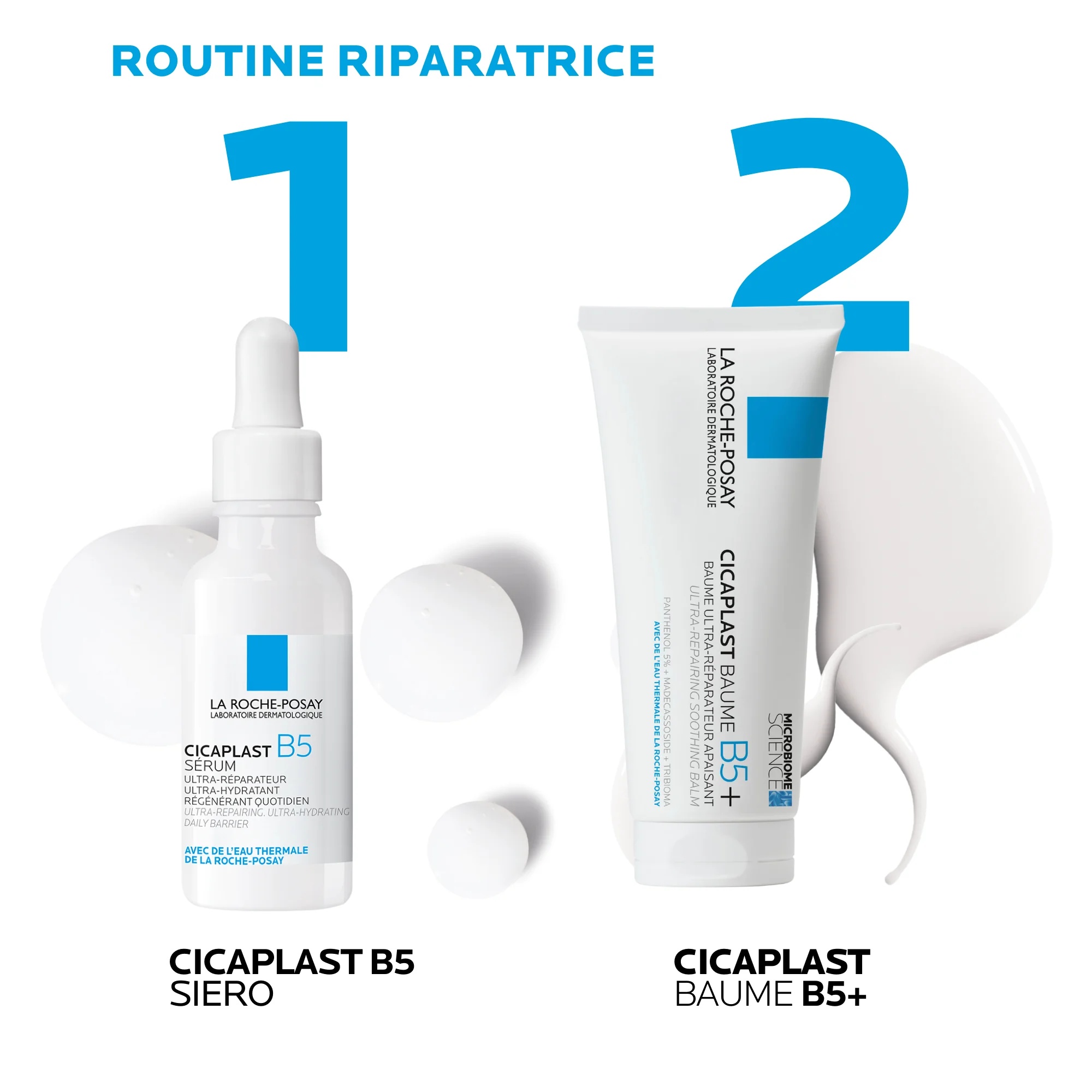 LA ROCHE POSAY Set La Roche Posay Cicaplast Serum 30 ml + Cicaplast Baume B5 40 ml Regeneracijska rutina
