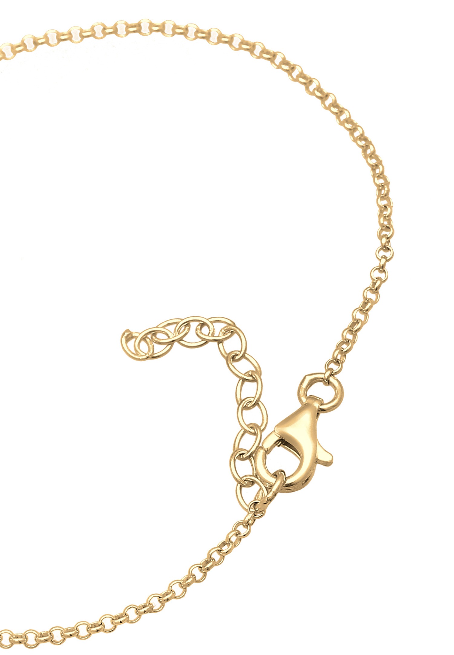 Elli Coeur Pendentif Bracelet Femme 925/1000 Argent