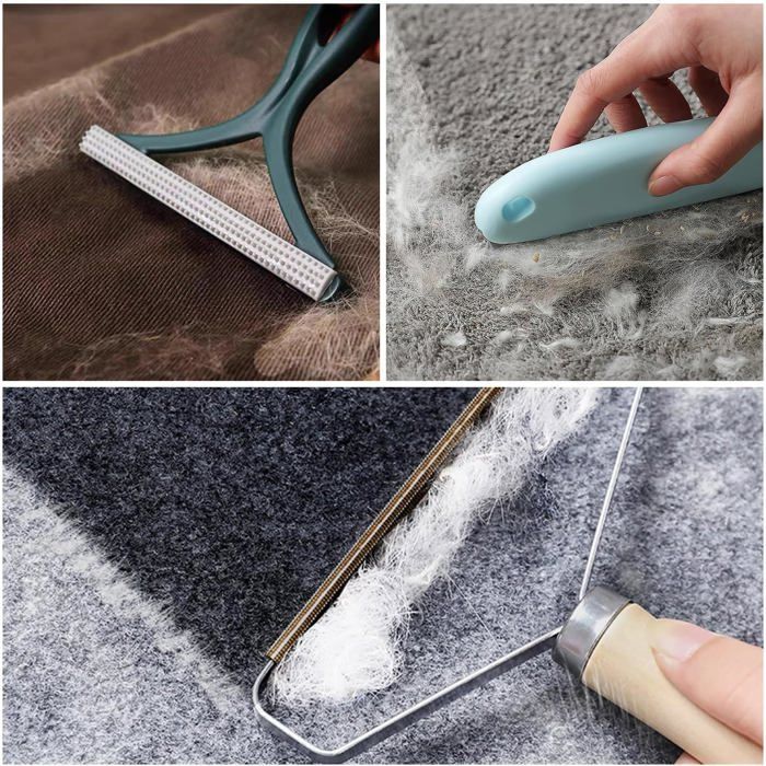 Removedor de fiapos manual, ideal para reparar casacos, tecidos, carpetes, sofás e roupas.