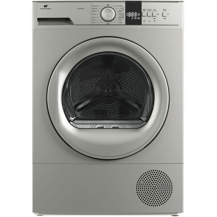 Sèche-linge pompe à chaleur CONTINENTAL EDISON CESL10PCS2 - 10 kg - 60 cm - Classe E - Silver