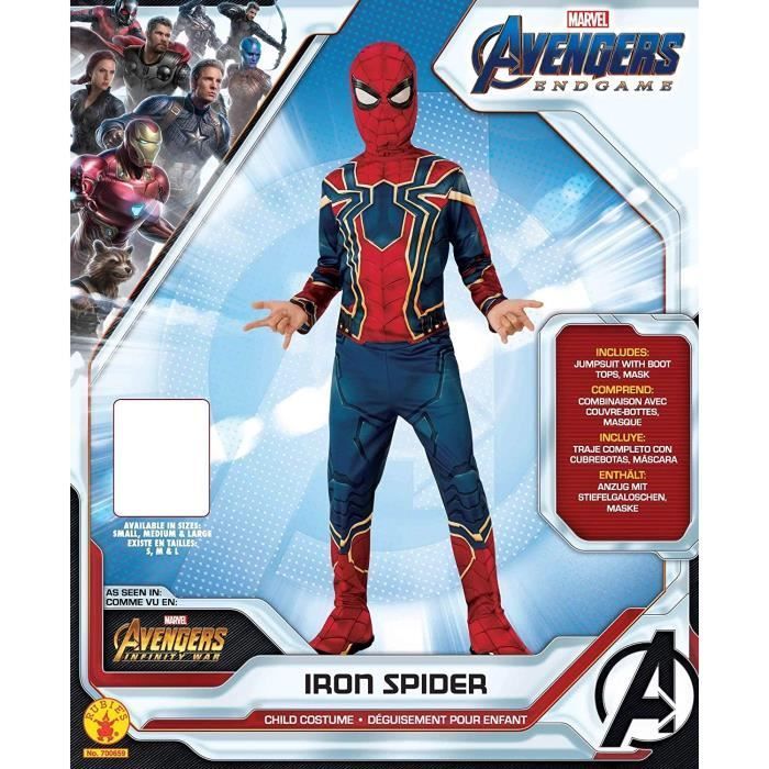 Traje clássico do Homem-Aranha de Ferro dos Vingadores - Vermelho