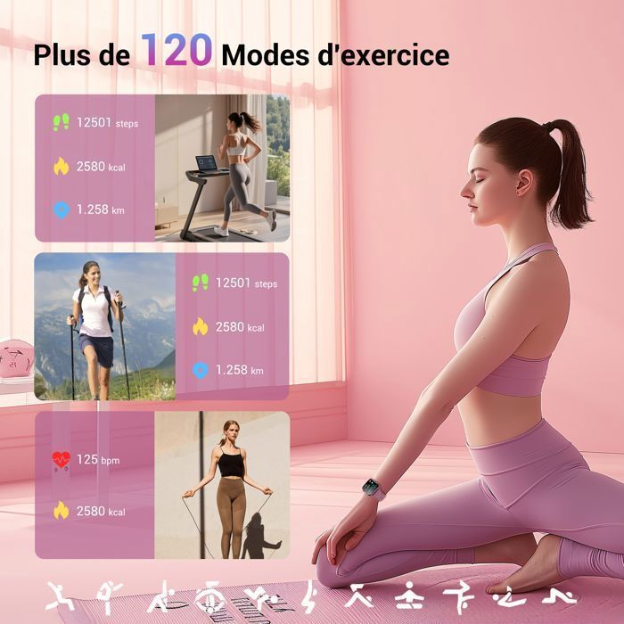 Smartwatch da donna Blackview con chiamate Bluetooth, assistente vocale, funzioni femminili, monitoraggio del sonno e della saturazione di ossigeno (SpO2), smartwatch per adulti.