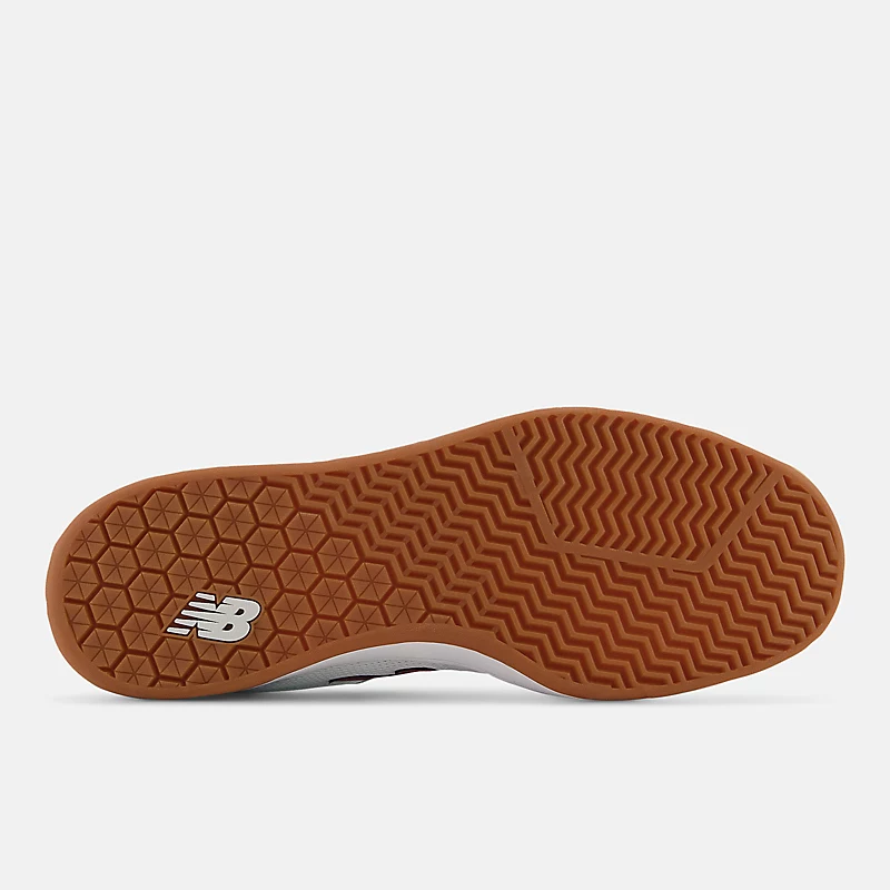 Heren NB Numeric 440 - wit met bordeauxrood