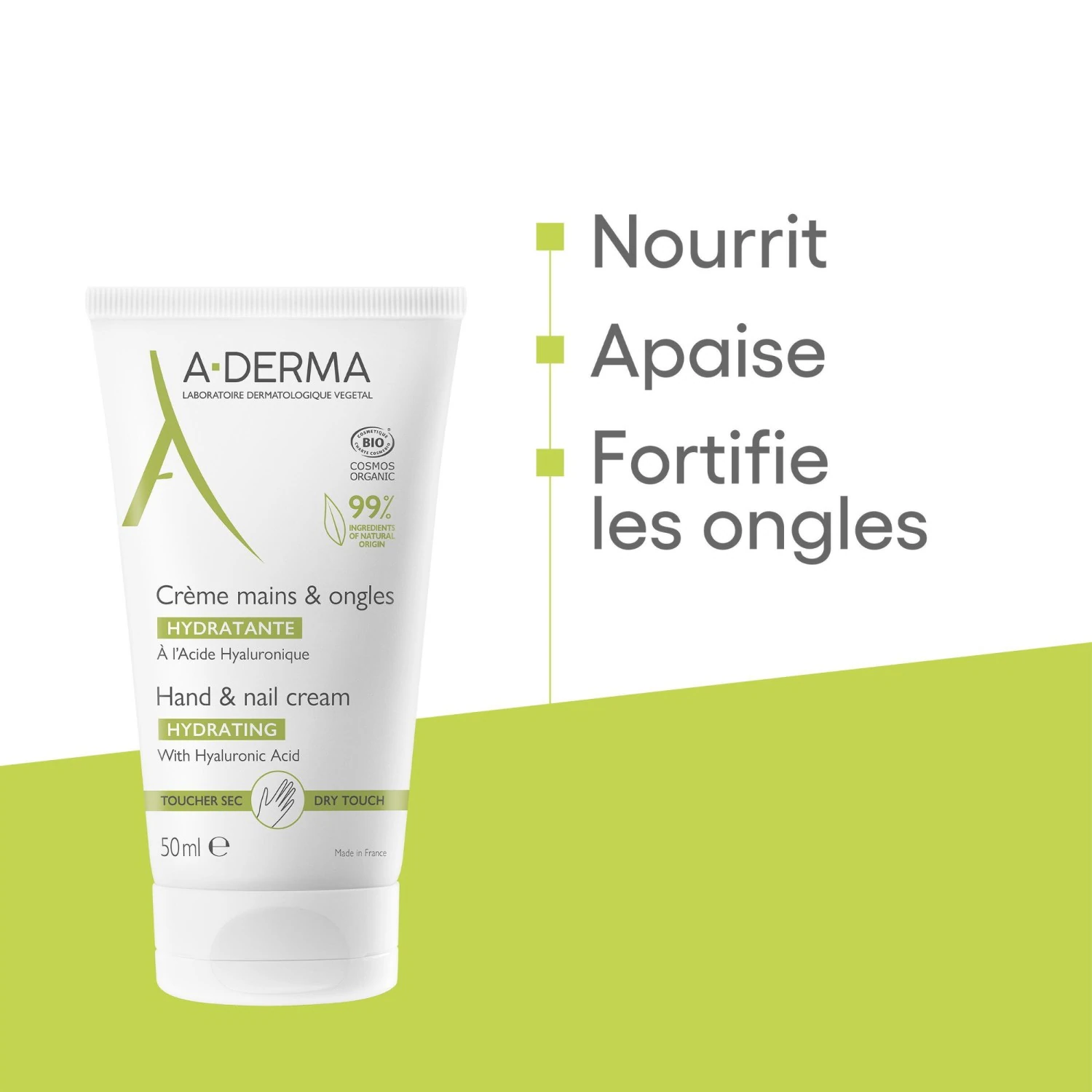 A-DERMA Crème mains & ongles hydratante